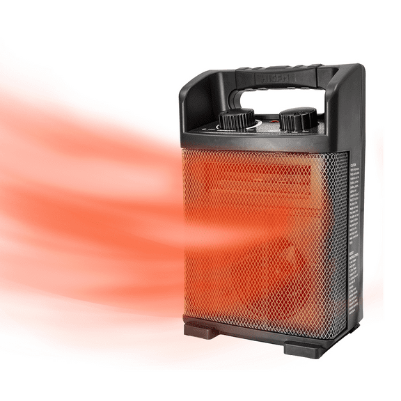 HiCFM 1500W Electric Utility Space Heater BTU 5120 with Thermostat Contro