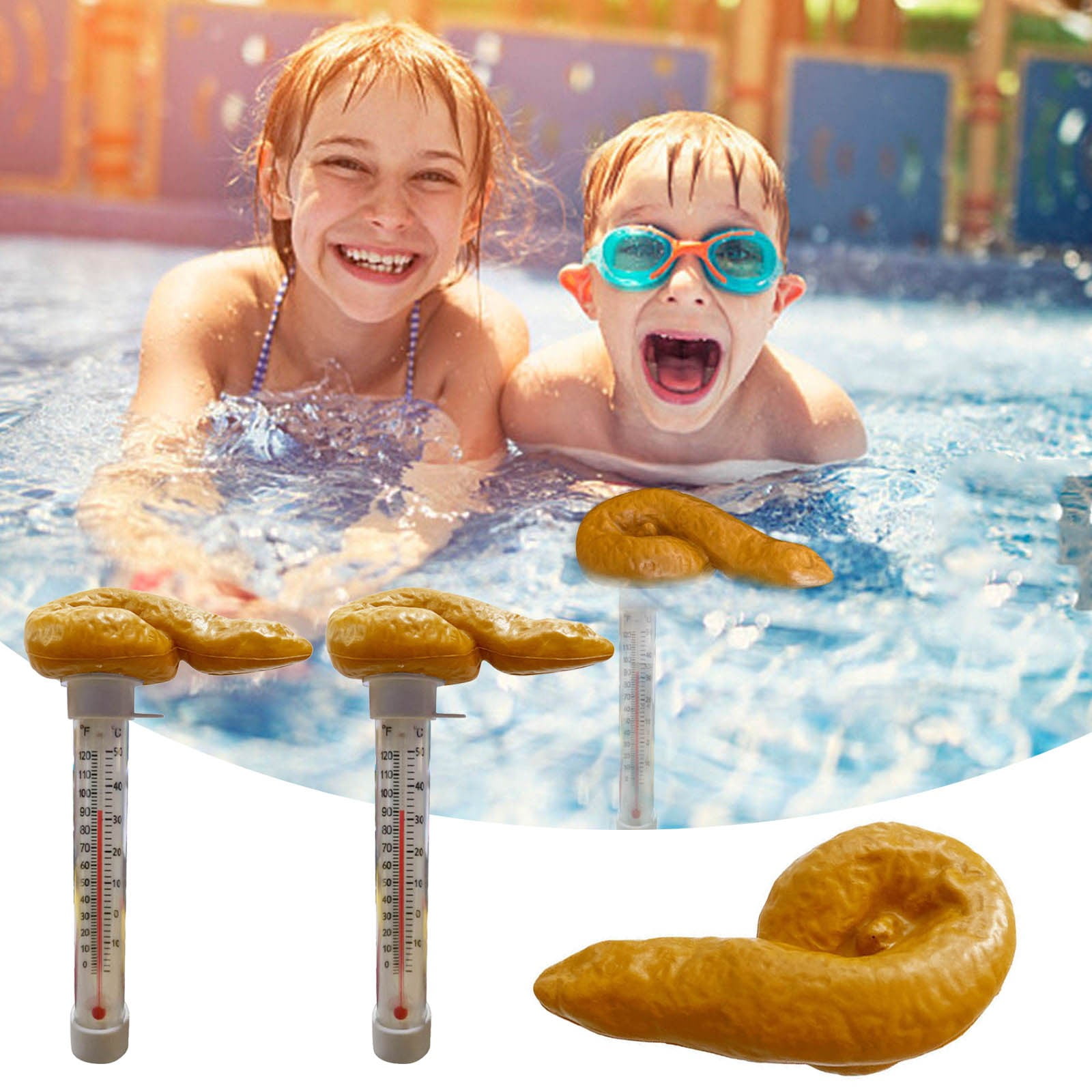 HiCafh Pool Floating Swimming Pools Floating Poop Prank Water For Spas Hot Tubs 10ml