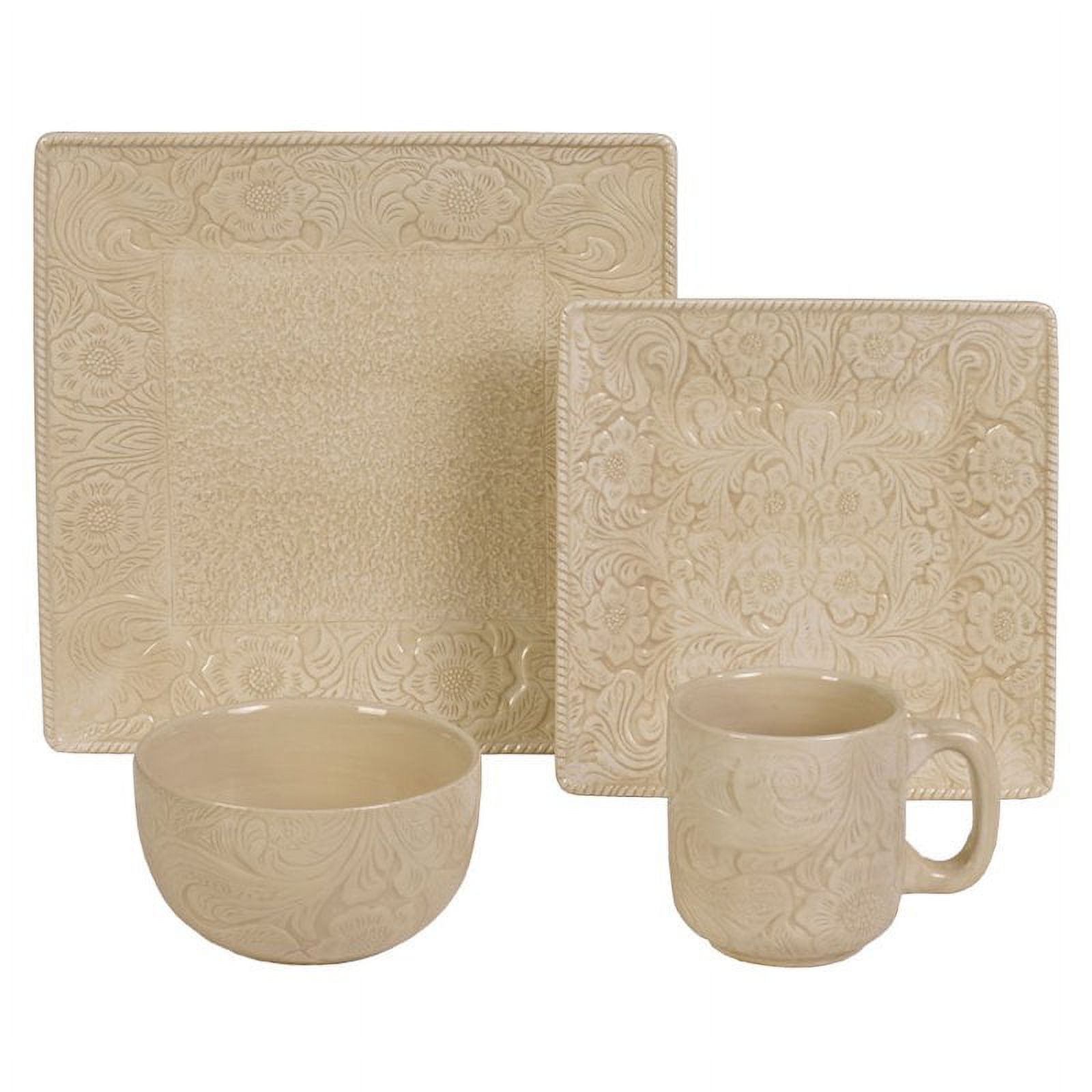 HiEnd Accents 16 Piece Savannah Dishes Set