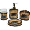 thumbnail image 1 of HiEnd Accents 4 Piece Rustic Bear Bathroom Accessories Set, 1 of 2