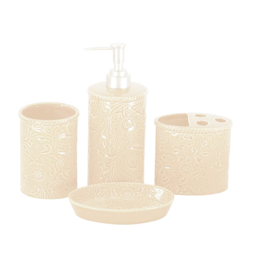 HiEnd Accents Savannah 3-Piece Canister Set; Turquoise