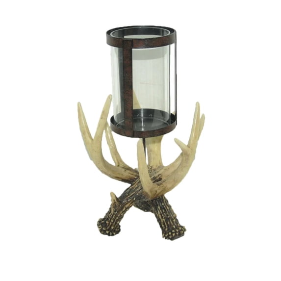 HiEnd Accents Antler Pilar Candle Holder