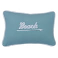 thumbnail image 1 of HiEnd Accents  Beach Embroidered Throw Pillow (12" x 18"), 1 of 3