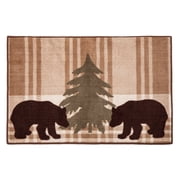 HiEnd Accents Bear Plaid Rug, 24x36