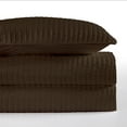 thumbnail image 1 of HiEnd Accents Channel Satin Quilt, Full/Queen Chocolate, 1 of 2