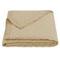 thumbnail image 1 of HiEnd Accents  Diamond Pattern Cream Linen Quilt (Shams Not Included), 1 of 5