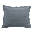 thumbnail image 1 of Hiend Accents Quilted Linen King Pillow Sham - Vintage White 21" x 34", 1 of 5