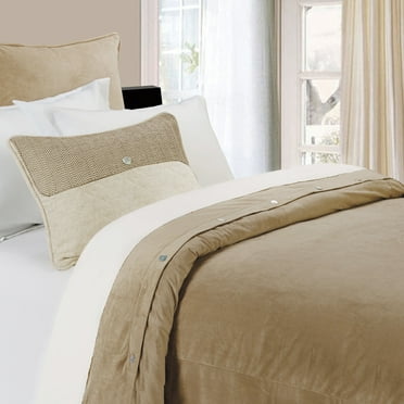 HiEnd Accents  Fairfield Sand Duvet Cover (Shams Not Included)