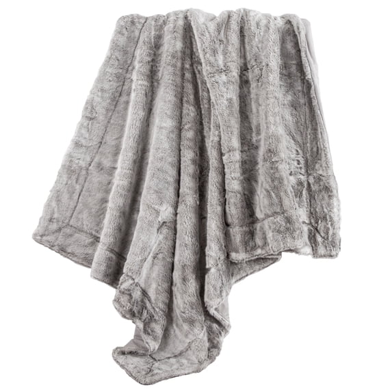 HiEnd Accents Oversized Faux Artic Bear Throw, 50x80