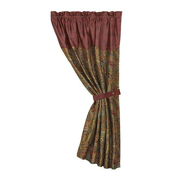 HiEnd Accents San Angelo Paisley Window Curtain Panel