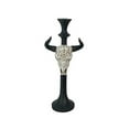 thumbnail image 1 of HiEnd Accents Skull pattern cut-out taper candle holder, 1 of 1
