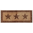 thumbnail image 1 of HiEnd Accents c Star Print Rustic/Lodge Bath Rug, 60" x 24", Brown, 100% Premium Acrylic, 1 of 2