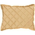 thumbnail image 1 of HiEnd Accents Velvet Quilted Boudoir Pillow, 12x16 Gold Gold 12x16, 1 of 1
