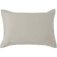 thumbnail image 1 of HiEnd Accents Washed Linen Tailored Dutch Euro with Down Insert, 27x39 Taupe Taupe 27x39, 1 of 1