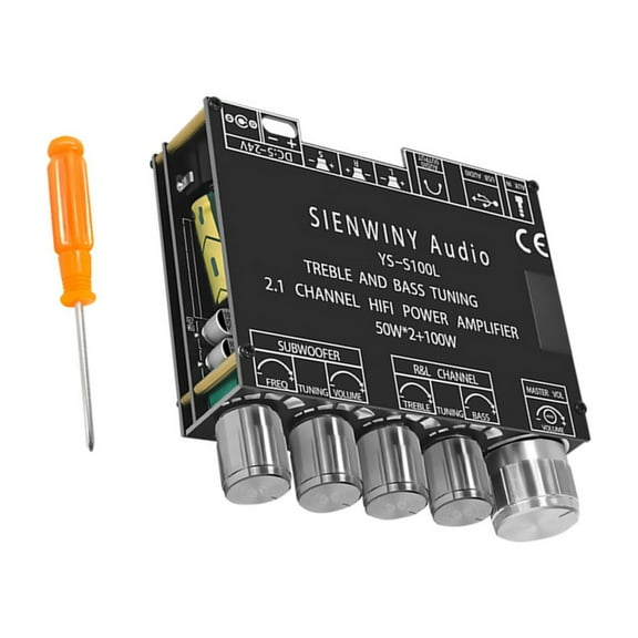 HiFi Bluetooth 5.0 Digital Amplifier Audio Board TDA7498 Power Class D Amplifier  DC 5-26V 50W+50W+100W Parts