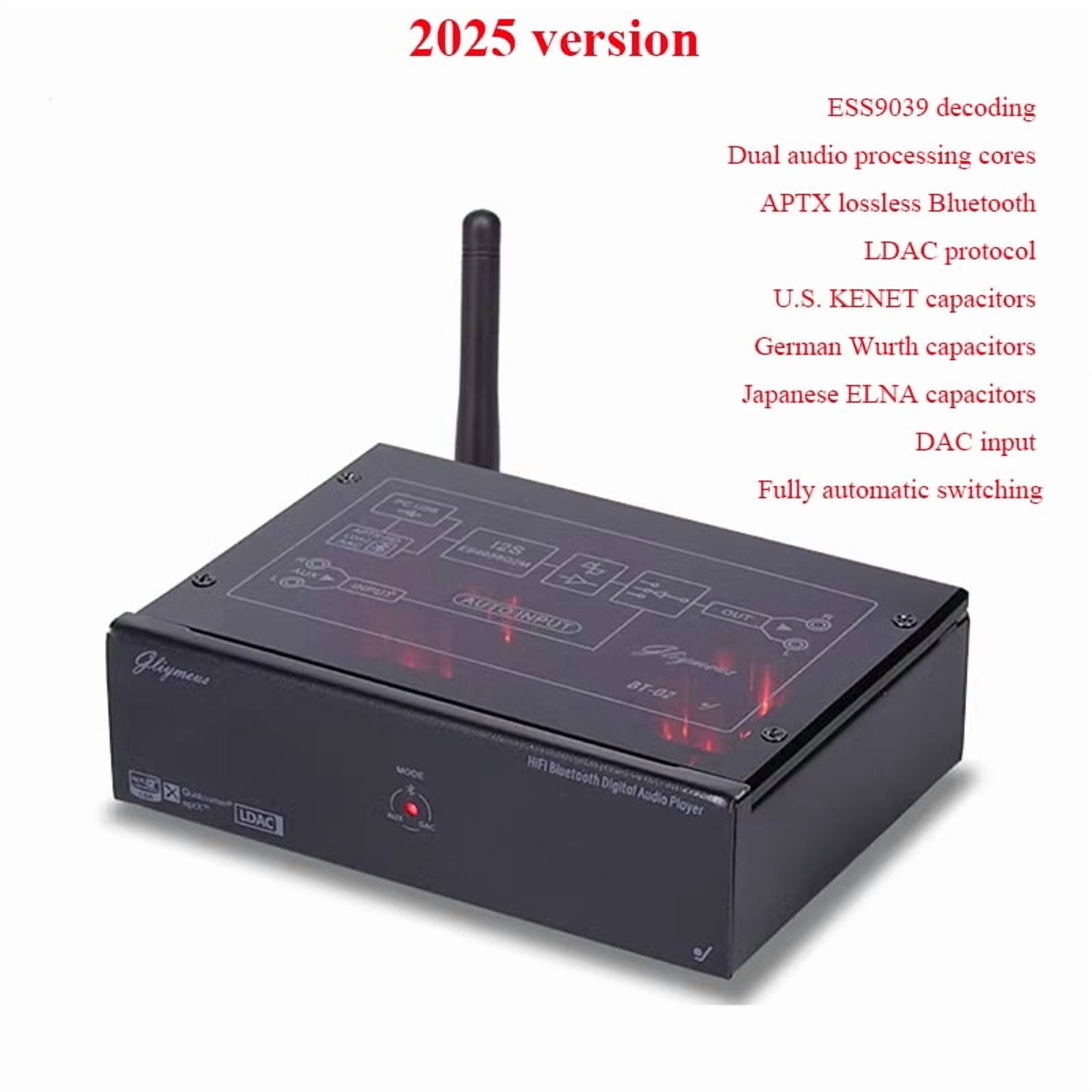 HiFi Lossless Bluetooth Decoder Audio Receiver QCC5125 Dual 9038Q2M DAC ...
