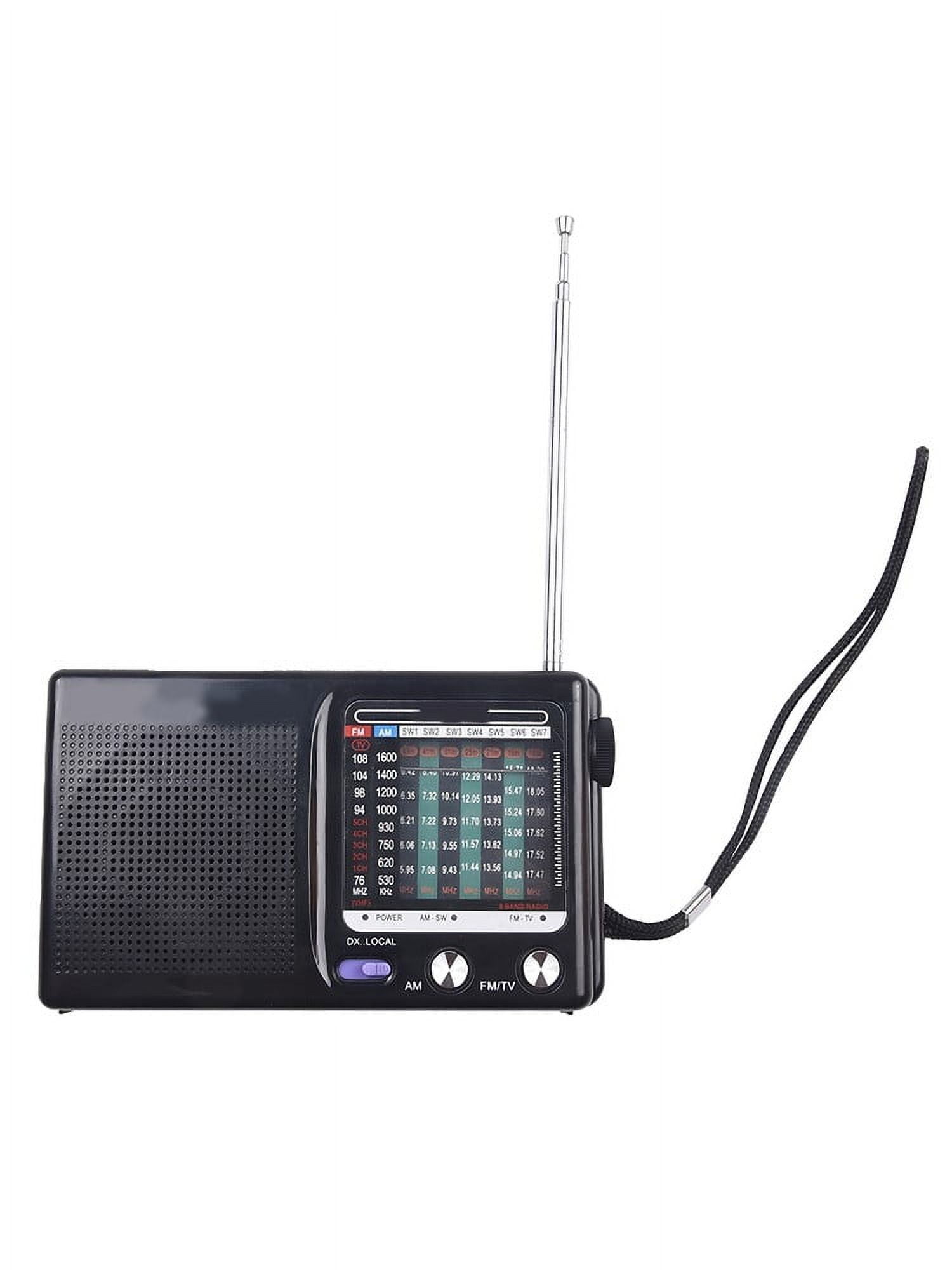 HiFi Portable Radio Telescopic Antenna Mini Handheld AM FM Radio Full ...