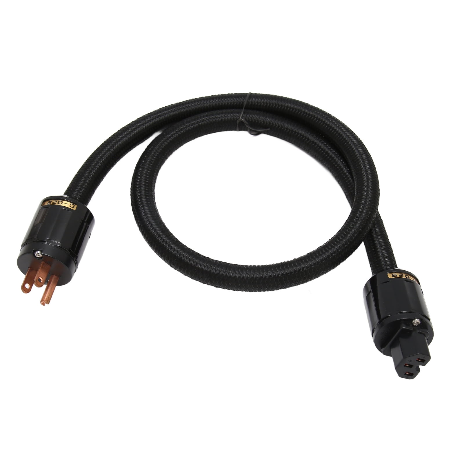 HiFi Power Cable, 12AWG Hi End Sleeve Audio Power Cord With Noise