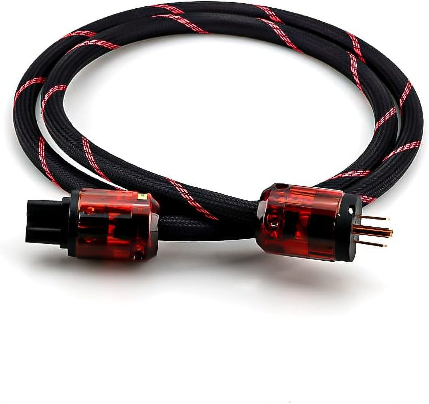 HiFi Power Cable OFC Audiophile Ac Power Cable 125v 15a with Us Pure