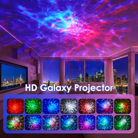 HiFi   Projector with 15 White Noise Sounds - Remote & Timer-Controlled Night Light for Home Decor