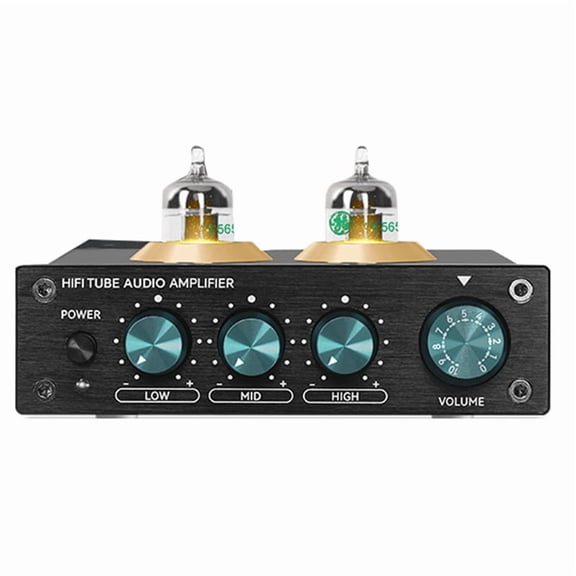 HiFi Tube Audio Amplifier JAN5654 Vacuum Tube Buffer Treble Adjustment Audio Tube Preamp Stereo Receiver US Plug