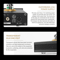 thumbnail image 1 of HiFi Tube Audio Amplifier JAN5654 Vacuum Tube Buffer Treble Adjustment Audio Tube Preamp Stereo Receiver US Plug, 1 of 3