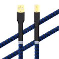 HiFi USB Cable 4.9FT/1.5M DAC AB OCC Digital AB Audio A to B HiEnd