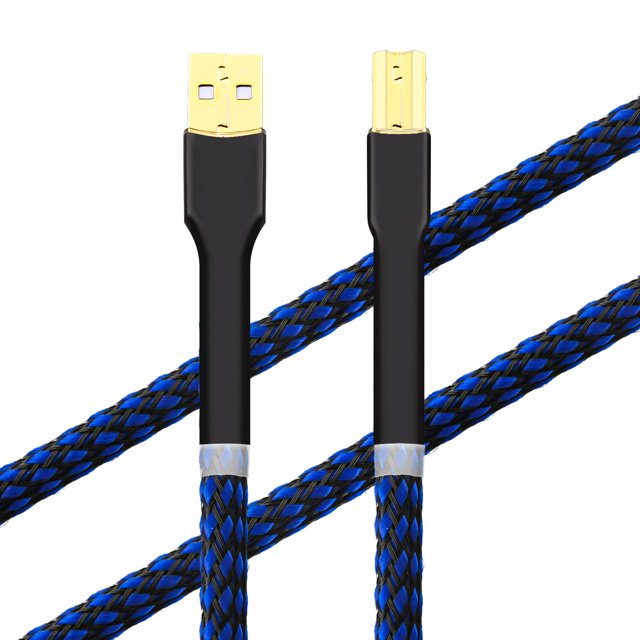 HiFi USB Cable 4.9FT/1.5M DAC AB OCC Digital AB Audio A to B HiEnd