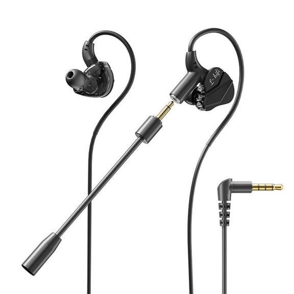 HiFi Wired Gaming Earbuds with Detachable Mic & Noise Cancelling for PC & Phone