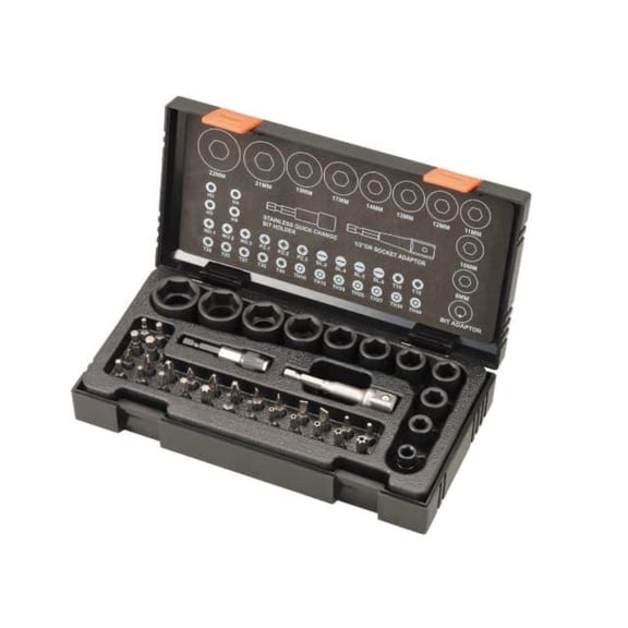 HiKOKI - Metric 1/2in Drive Impact Socket & Bit Set, 41 Piece