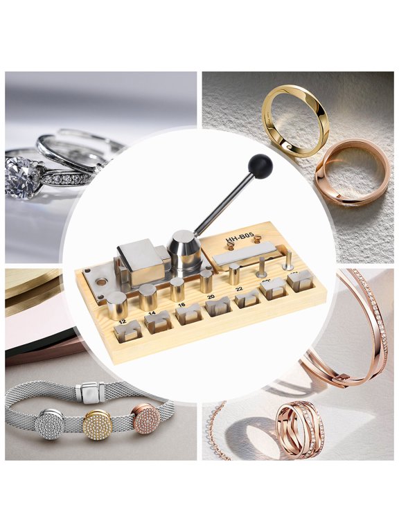 Yellow Jewelry Ring Bending Machine, Ring Bending Tools Set Ring Design w/ Repair Maker