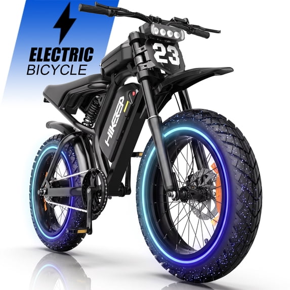 HiKeep 20 Inch Fat Tire Bike for Adults, 750W Motor, 48V 17.5Ah Removable Battery, 20 MPH Class 2, Full Suspension, UL2849