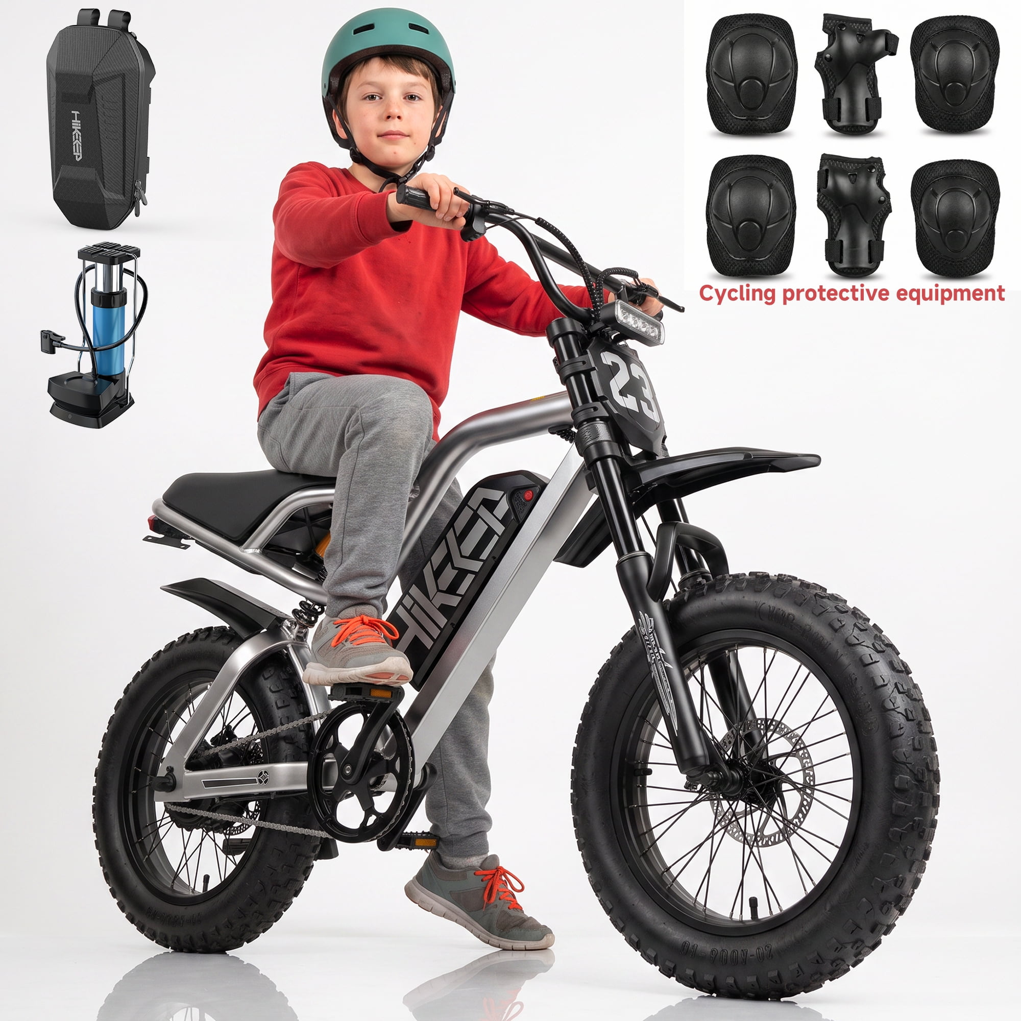 HiKeep Mini Electric Bike for Teenagers, Class 2 Electric Bike, 750W Motor, 48V 15Ah Battery Ebike, 20MPH Electric Bicycle, 16x3.0 Fat Tire, UL2849
