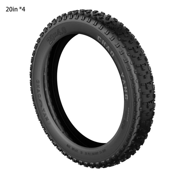HiKeep Mountain Ebike’s Fat Tire 20" x 4.0", Snow Tires, Black
