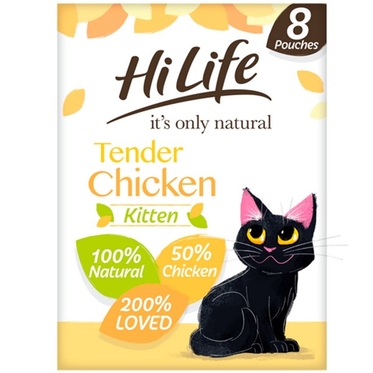 HiLife Its Only Natural Kitten Tender Chicken In Jelly Wet Cat Food Pouches Cat Food 8 x 70g 1 Case