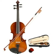 HiMiss 1/8 Acoustic Violin with Box Bow Rosin Natural Violin Musical Instruments Children Birthday Present