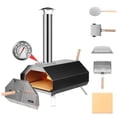 thumbnail image 1 of HiMombo Dual Fuel Outdoor Pizza Oven, Stainless Steel Portable, 1 of 12