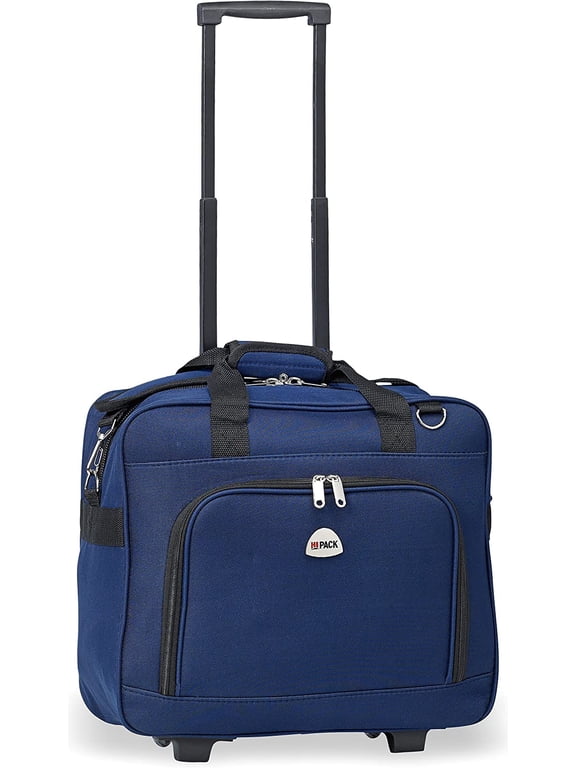 Multi-use Rolling Trolley Overnight Bag TSA Approved Carry On Navy