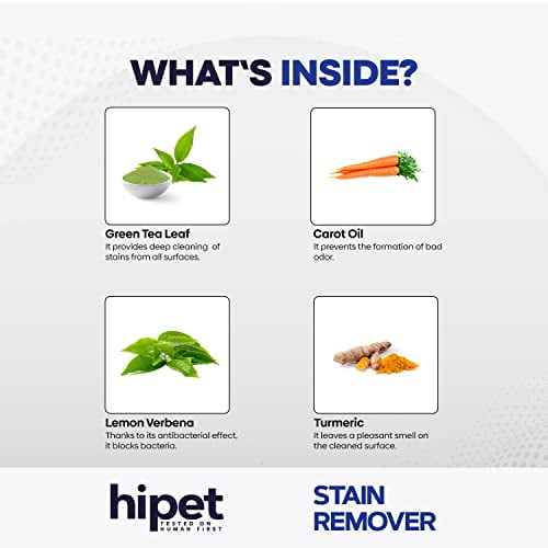 HiPet Stain Remover Foam, Enzymatic Cleaner for Dog Urine and Cat Urine