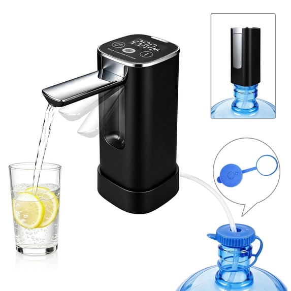 HiPiCok 5 Gallon Water Dispenser, Auto-Folding Water Pump for 5 Gallon ...