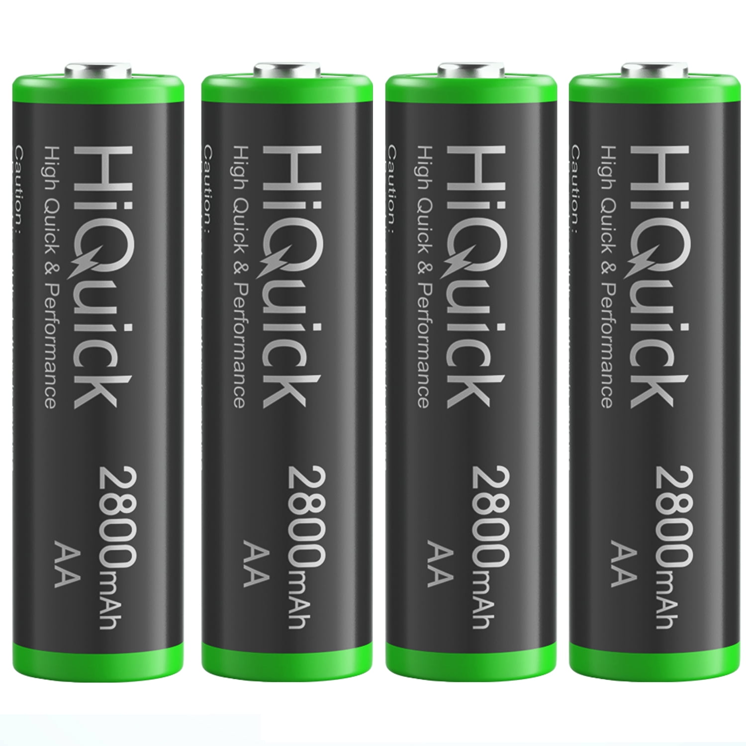 HiQuick 2800mAh AA Rechargeable Batteries High Capacity Performance, Per-Charged 1.2V AA Batteries Pack of 4