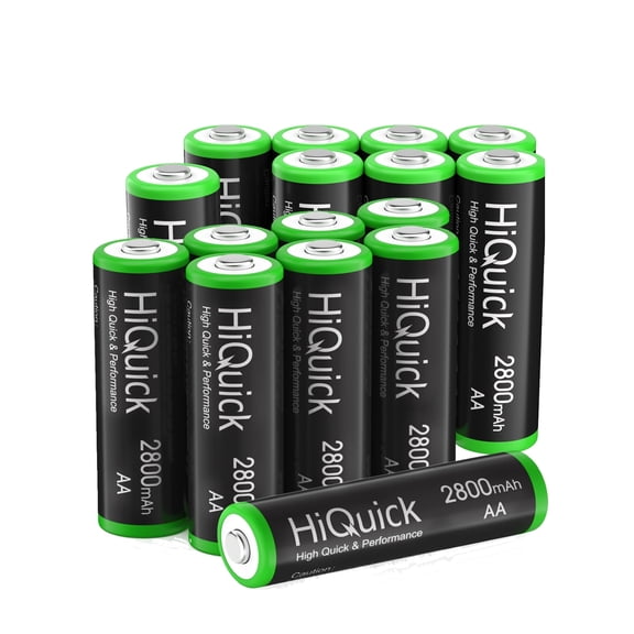 HiQuick AA Rechargeable Batteries, 2800mAh General Purpose Double a Battery, 16 Pack