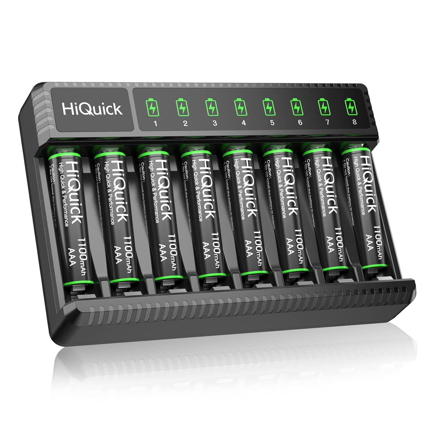 HiQuick-Rechargeable-AAA-Batteries-8-Pack-1-2V-Ni-MH-1100mAh-8-Bay-Smart-Battery-Charger-AA-AAA-Ni-MH-NiCD