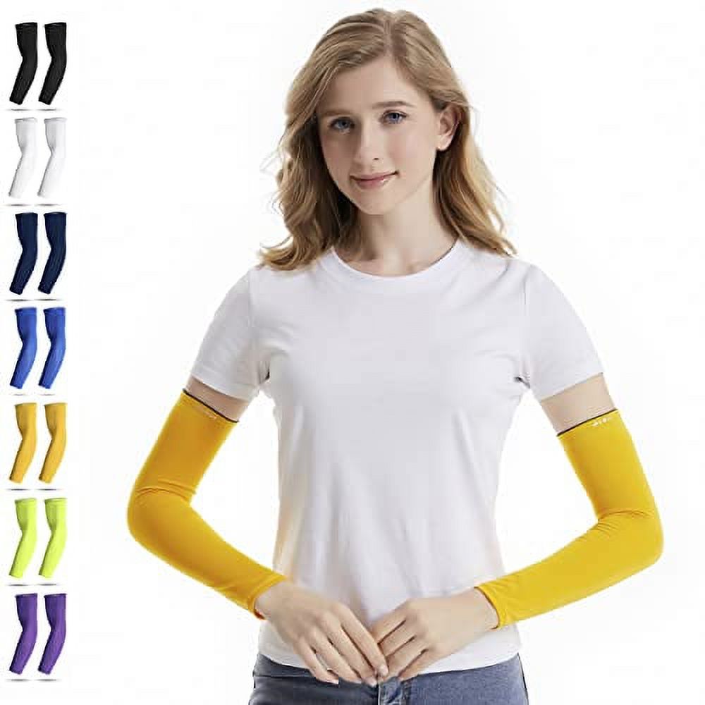 HiRui Arm Compression Sleeves for Men Women Youth Kids, UV
