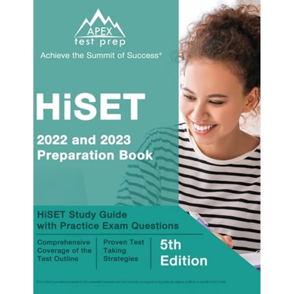 Pre-Owned HiSET 2022 and 2023 Preparation Book: HiSET Study Guide with Practice Exam Questions [5th (Paperback 9781637757260) by J M Lefort