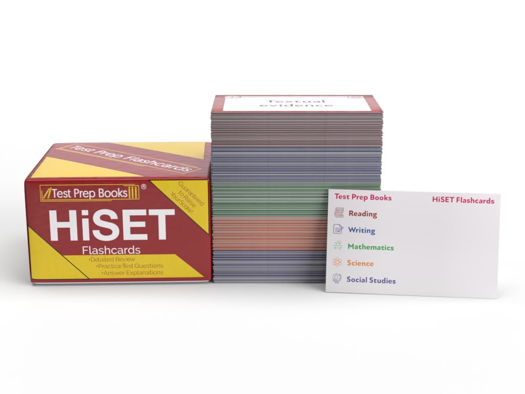 HiSET Prep Study Cards 2024-2025: HiSET Test Preparation And Practice ...