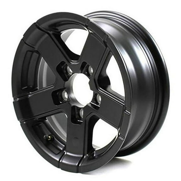 HiSpec 13x5" Series 07 5x4.5" Bolt Pattern Aluminum Trailer Wheel - Matte Black - 735545FPBM