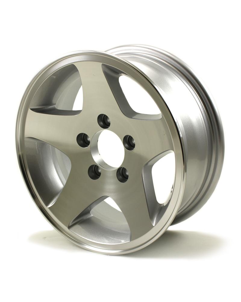 HiSpec Series 04 14X5-1/2 5 Bolt Aluminum Trailer Wheel for Utility ...
