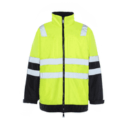 Utility Pro Men's Hi-Vis Arctic 3-in-1 Jacket Black/Yellow - UHV821