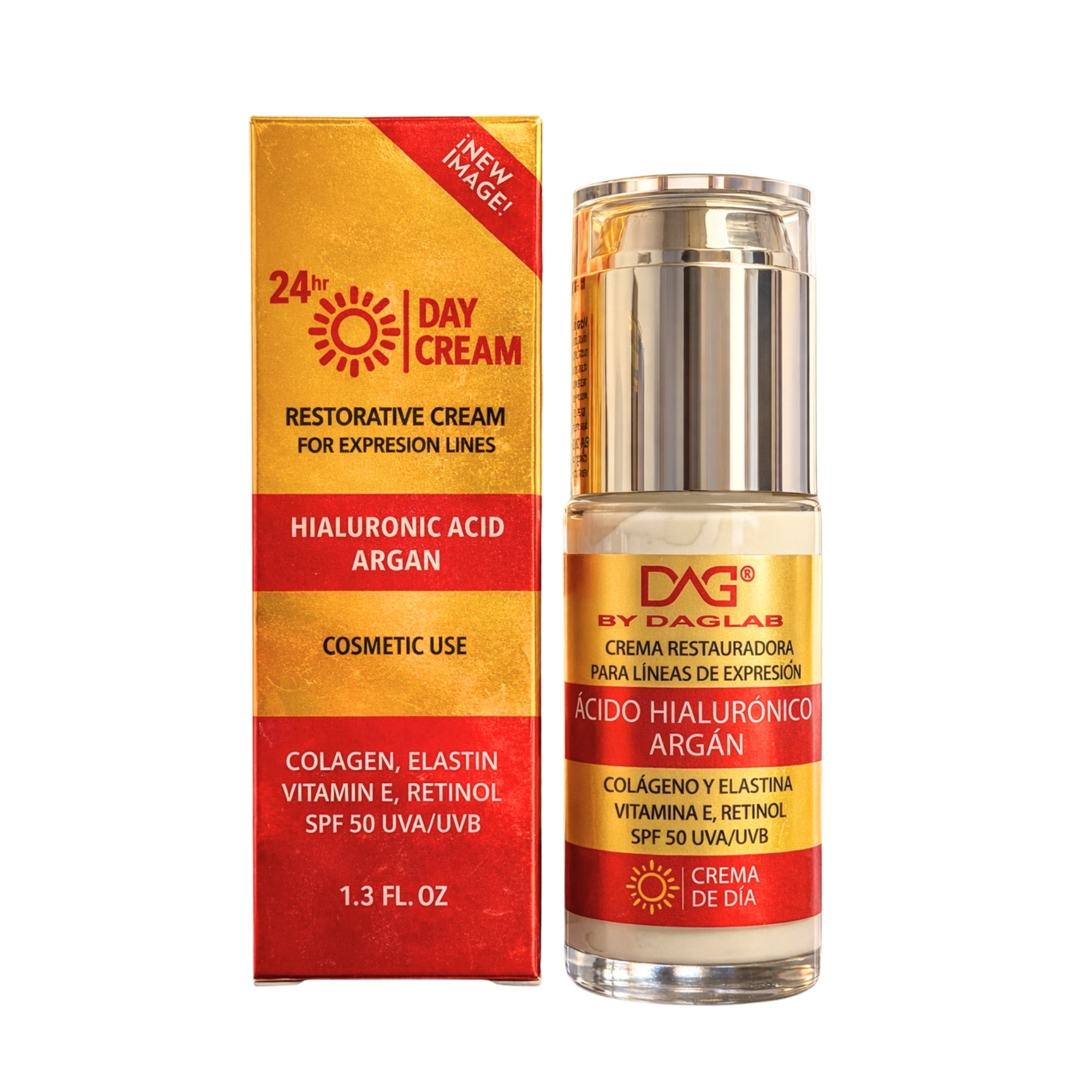 DAG by DAGLAB Day Face Cream with Hyaluronic Acid and Argan Oil, Lightweight Daily Moisturizer, Hydrating Facial Cream for All Skin Types, 1.3 fl oz